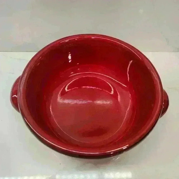 De Silva Terracotta Made in Italy Red Black Ombré Soup Bowls Baking Oven Dish - Picture 4 of 10